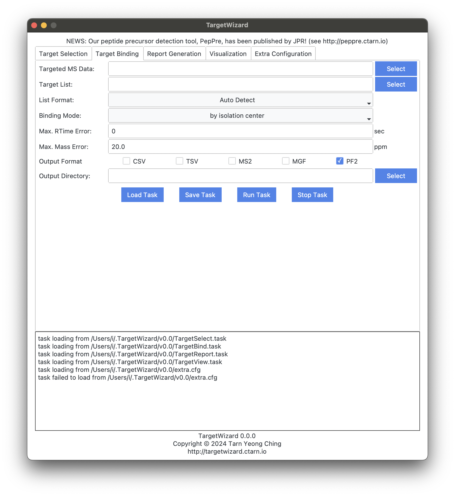 TargetWizard Target Binding UI