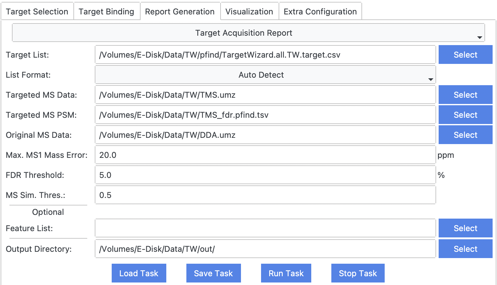 Target Acquisition Report