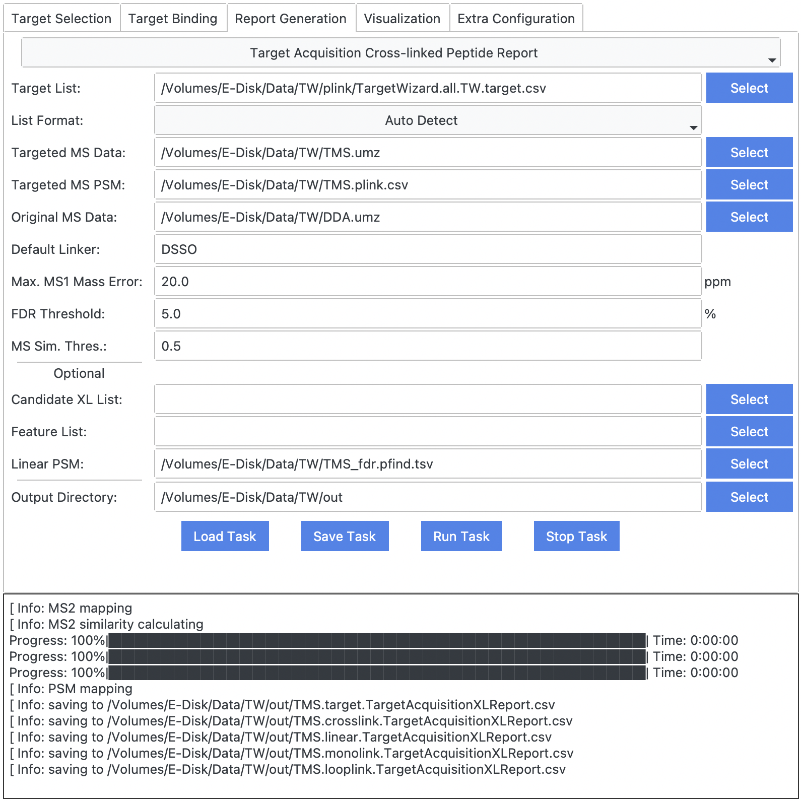 Target Acquisition Report for Crosslink