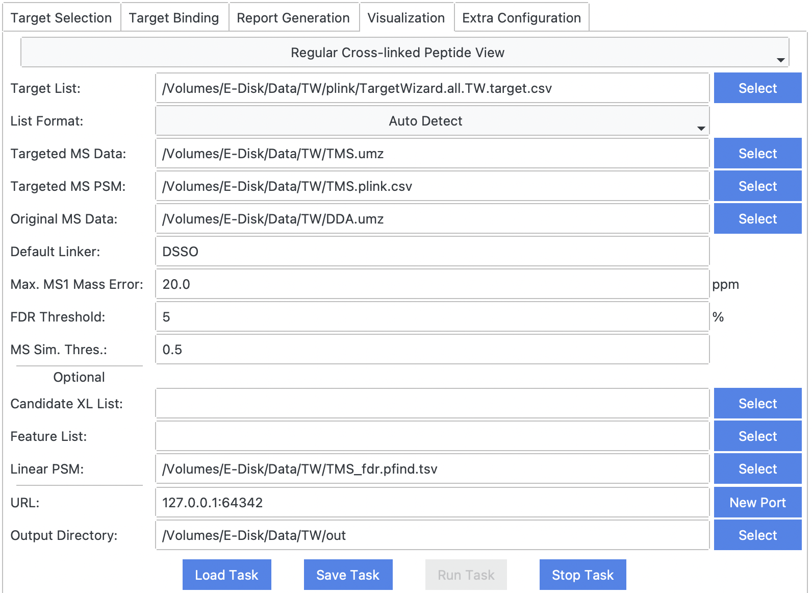 Target View for Crosslink