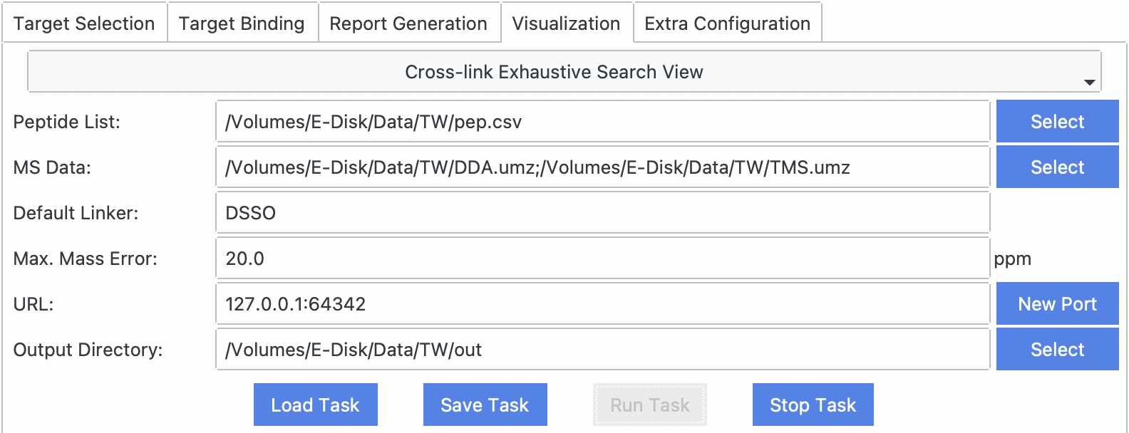 Exhaustive Search View for Crosslink